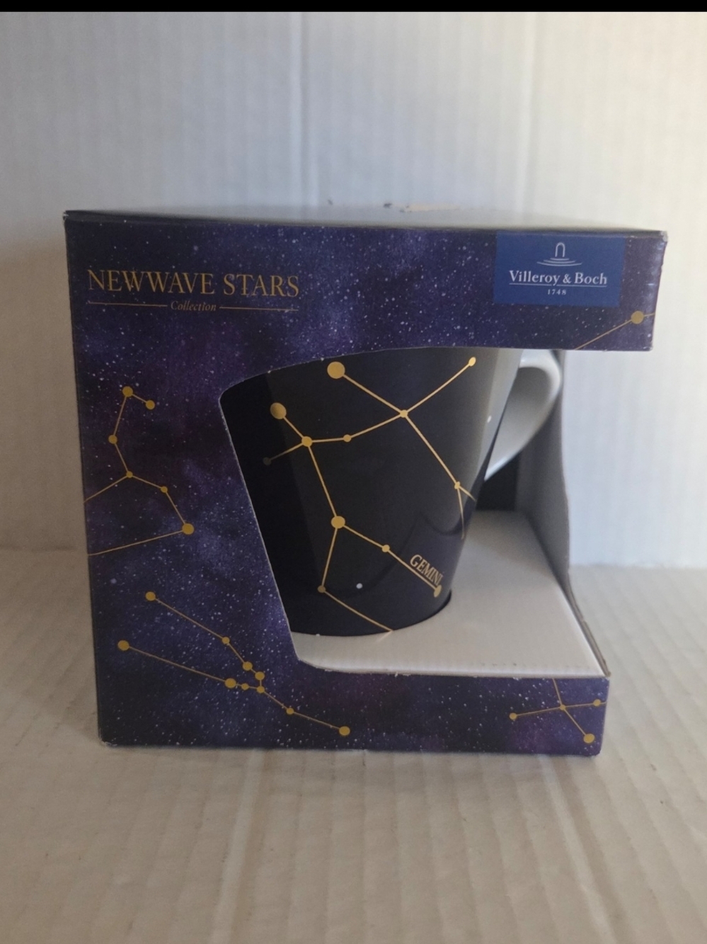 Villeroy & Boch Dark Purple & Gold Constellation Mug Box